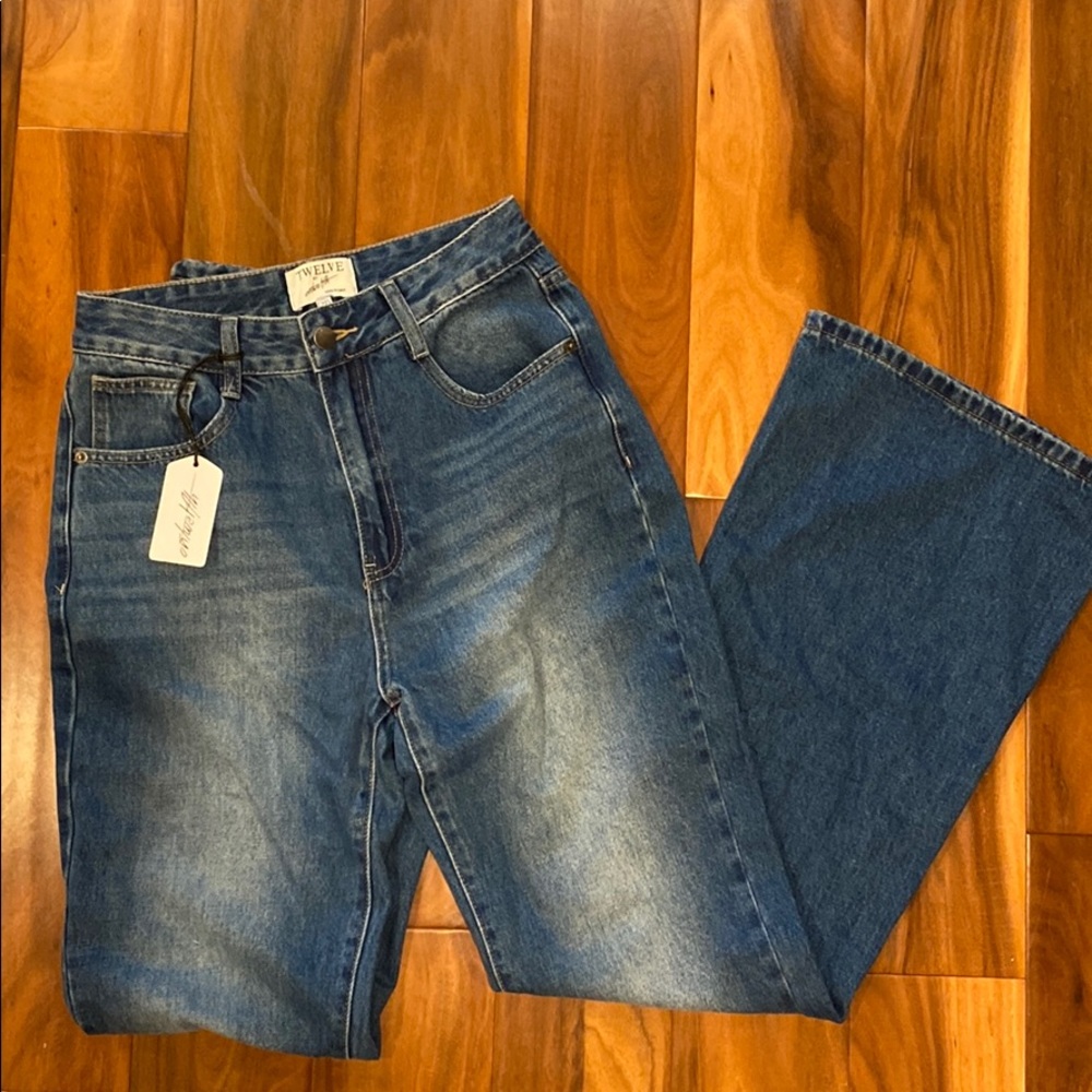 Twelve by ontwelfth denim flare leg jeans NWT